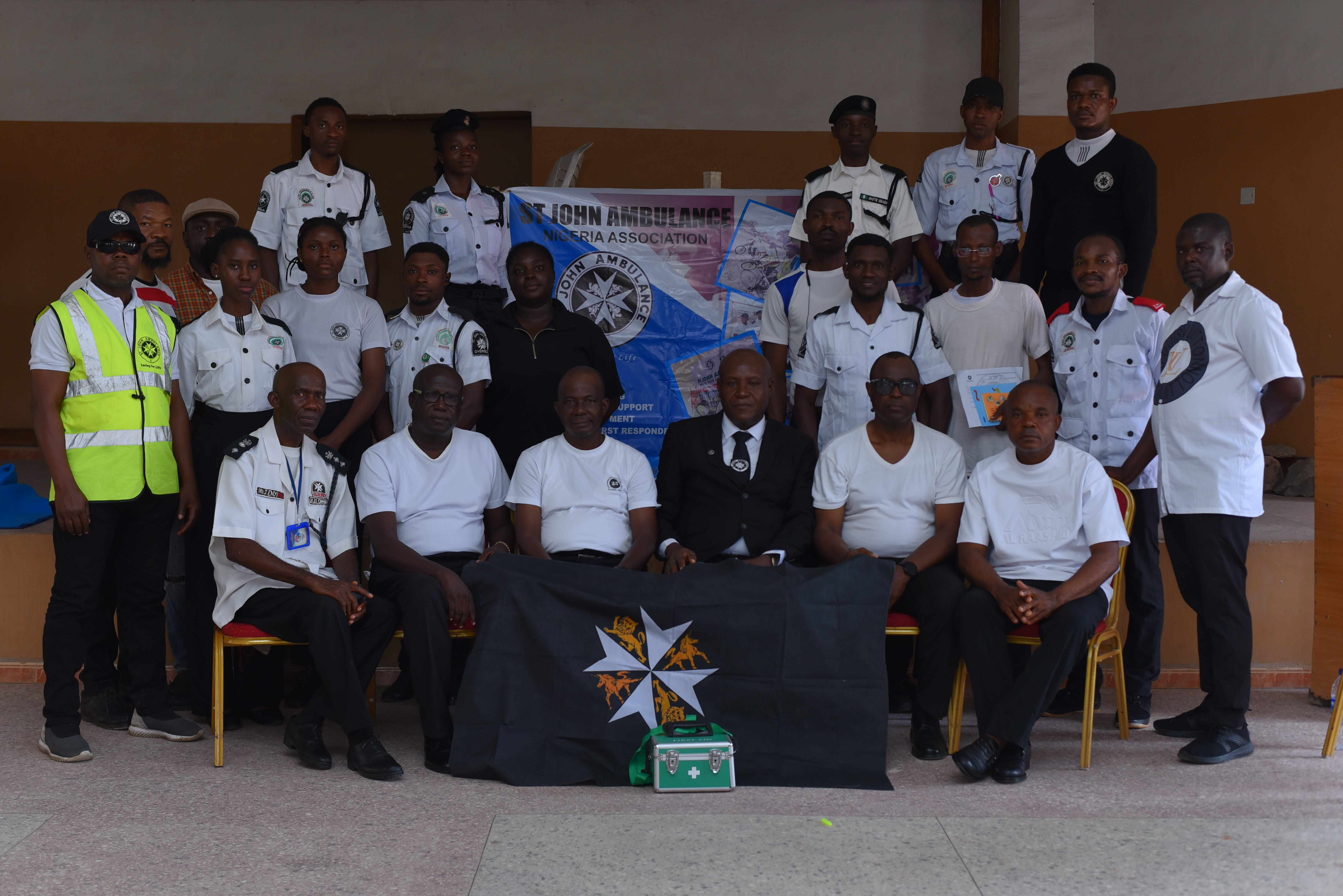 St John Ambulance team in action during emergency response